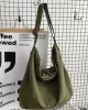 Casual Canvas Solid Color Bags Accessories