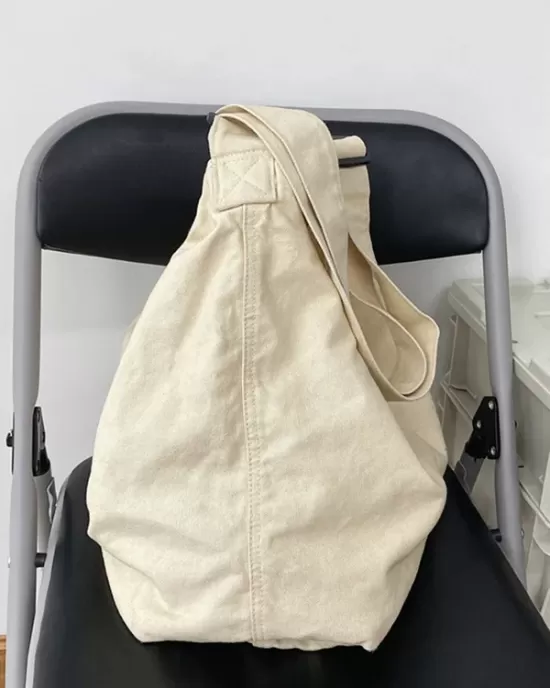 Casual Canvas Solid Color Bags Accessories