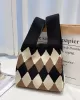 Urban Rhombic Contrast Color Bags Accessories Handbags