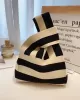 Knitting Checkerboard Zebra-Stripe Striped Bags Accessories Handbags