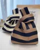 Knitting Checkerboard Zebra-Stripe Striped Bags Accessories Handbags