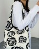 Original Creation Floral Weave Contrast Color Bags Accessories