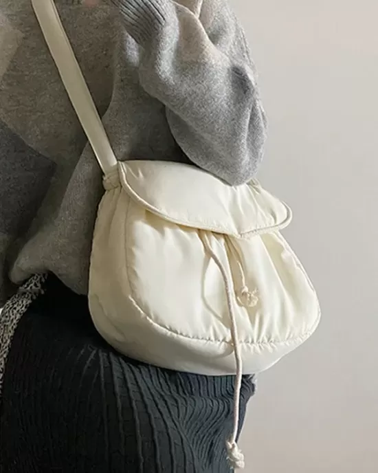 Simple Casual Solid Color Soft Bags Accessories