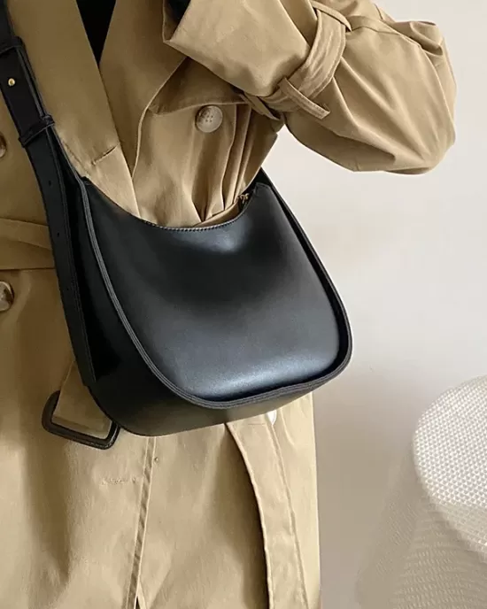 Simple Solid Color PU Bags Accessories