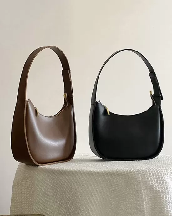 Simple Solid Color PU Bags Accessories