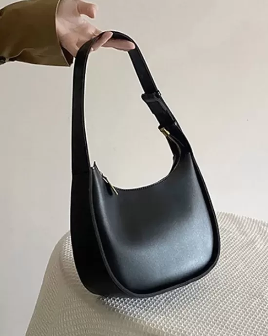 Simple Solid Color PU Bags Accessories