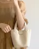 Simple Casual Chic PU Solid Color 2 Pieces Bags Accessories