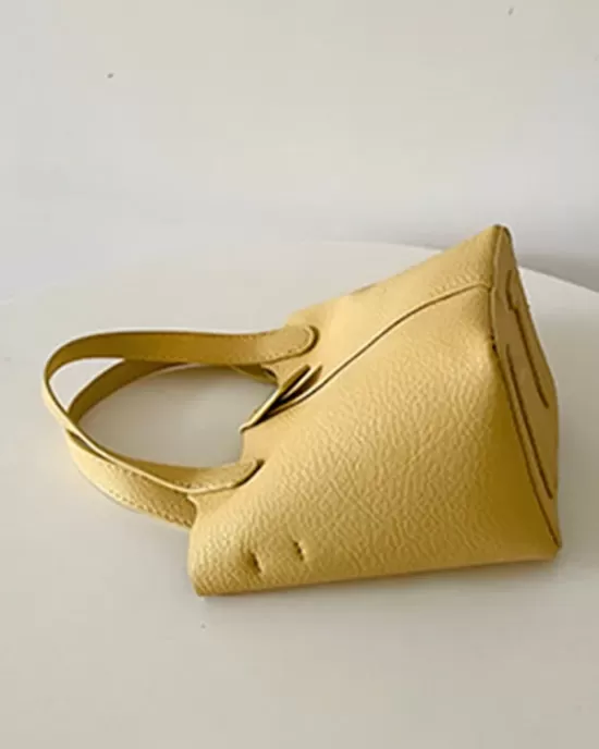 Simple Casual Chic PU Solid Color 2 Pieces Bags Accessories