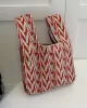 Geometric Multi-Colored Woven Handbag Bags Accessories