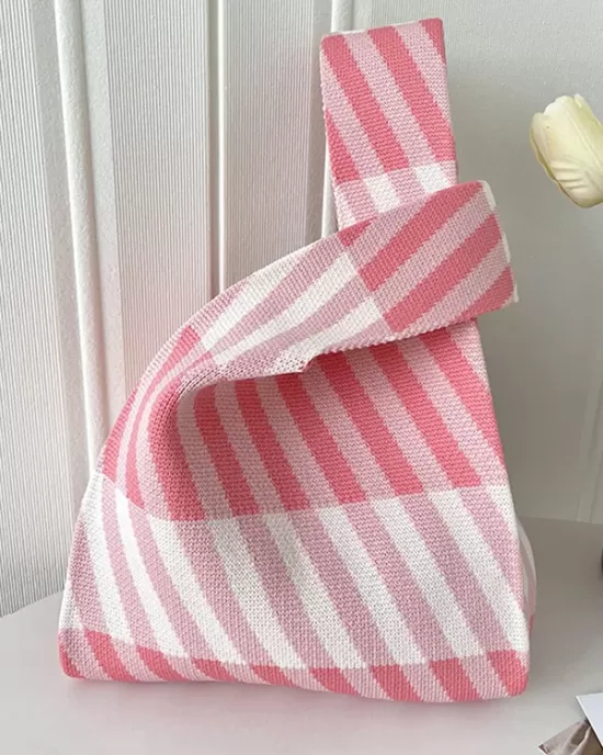 Striped Woven Handbag Bags Accessories