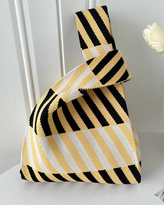 Striped Woven Handbag Bags Accessories