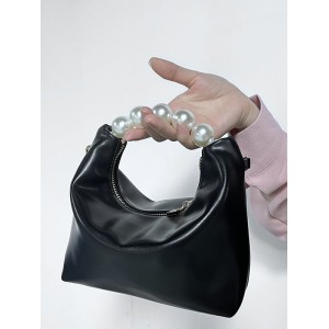 Chains Zipper Pearl Handle The Dumpling Bags