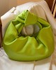 Bowknot Pleated Solid Color Handbags Accessories