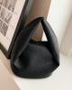 Adjustable Pleated Pockets Solid Color Crossbody Handbags