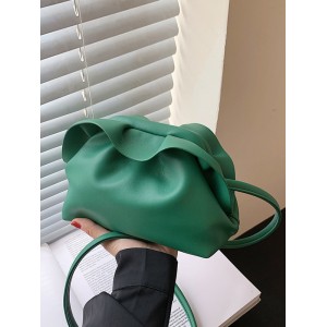 Falbala Pleated Solid Color Bags Accessories