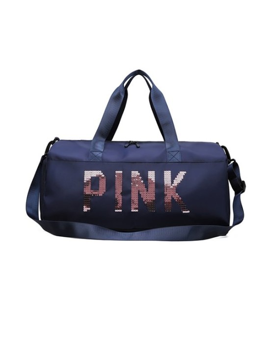 Sequined Letter Print Large-Capacity Outdoor Portable Travel Bag