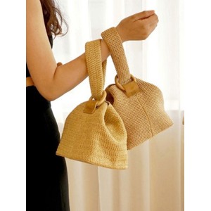 Casual Simple Weave Handbag