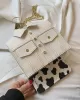 Original Stylish PU Contrast Color Shoulder Bag Accessories