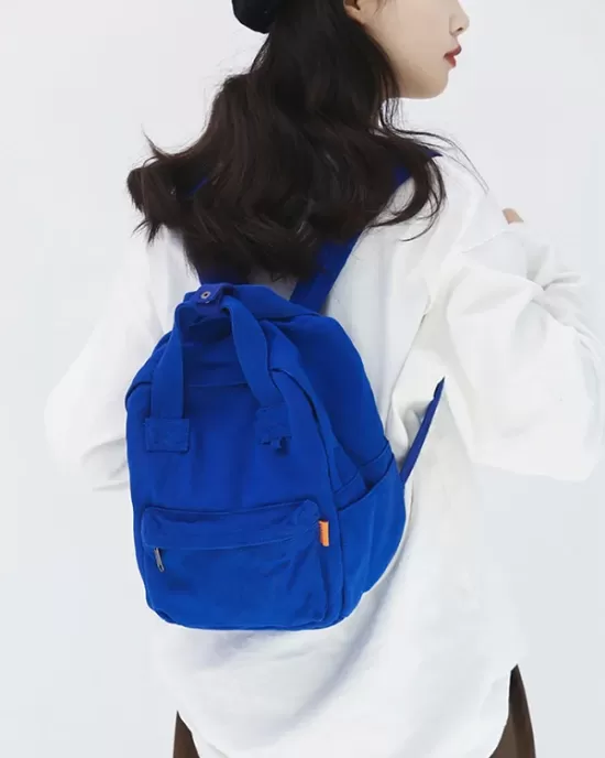 Simple Casual 5 Colors Canvas Backpack