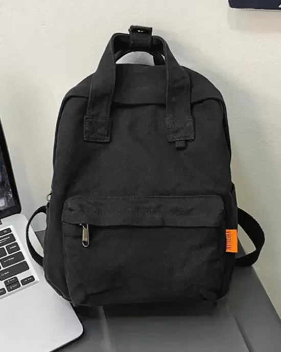 Simple Casual 5 Colors Canvas Backpack