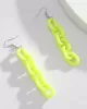 Simple Acrylic Buckle Fashion Street Shot Fluorescent Earrings