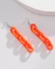 Simple Acrylic Buckle Fashion Street Shot Fluorescent Earrings