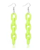 Simple Acrylic Buckle Fashion Street Shot Fluorescent Earrings