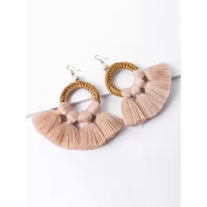 Tasseled Knitting Bohemia Earrings