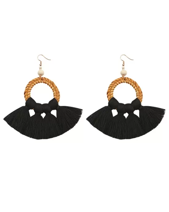 Tasseled Knitting Bohemia Earrings