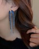 Urban Blue Tasseled Earring