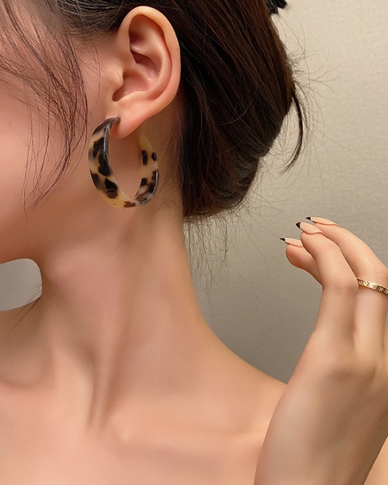 Original Leopard Geometric Earrings