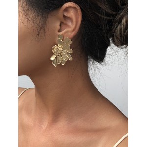 Vintage Alloy Flower Earrings