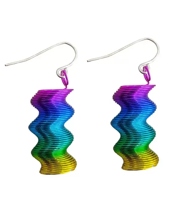 Spiral Colorful Gradient Stylish Earrings