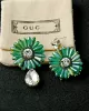 Original Vintage Asymmetric Floral Earrings Accessories