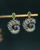 Vintage Peacock Shape Earrings Accessories