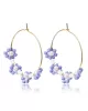 Retro Ethnic Style Beads Decorate Flower Earrings