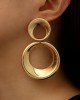 Statement Hollow Solid Color Geometric Earrings Accessories