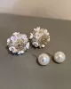 Original Zircon Beads Flower Earrings