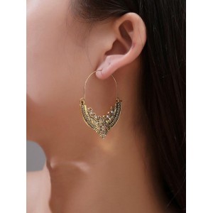 Vintage Pattern Love Hollow Earrings