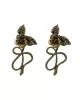 Vintage Snake Shape Flower Shape Earrings Accessories