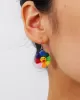 Fashion Colorful Smiley Acrylic Earrings