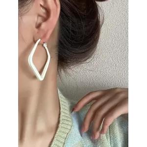 Simple Chic Geometric Solid Color Earrings