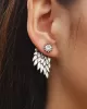 Original Rhinestone Wings Shape Earrings