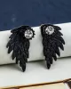 Original Rhinestone Wings Shape Earrings