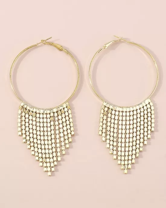 Geometric Tasseled Earrings Accessories