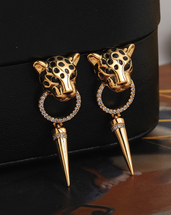 Geometric Leopard Earrings Accessories Eardrop