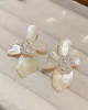 Acrylic & Imitation Pearl Flower Shape Earrings Accessories