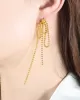 Solid Color Tasseled Earrings Accessories