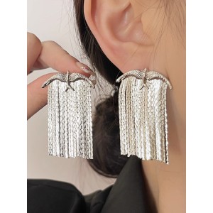 Animal Shape Tasseled Ear-Ring Earrings Accessories