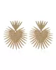 Heart Shape Hollow Solid Color Earrings Accessories